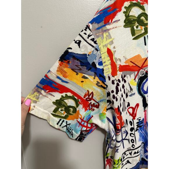 Robert Graham 100% Cotton Graffiti T Shirt Size Large - Picture 3 of 6